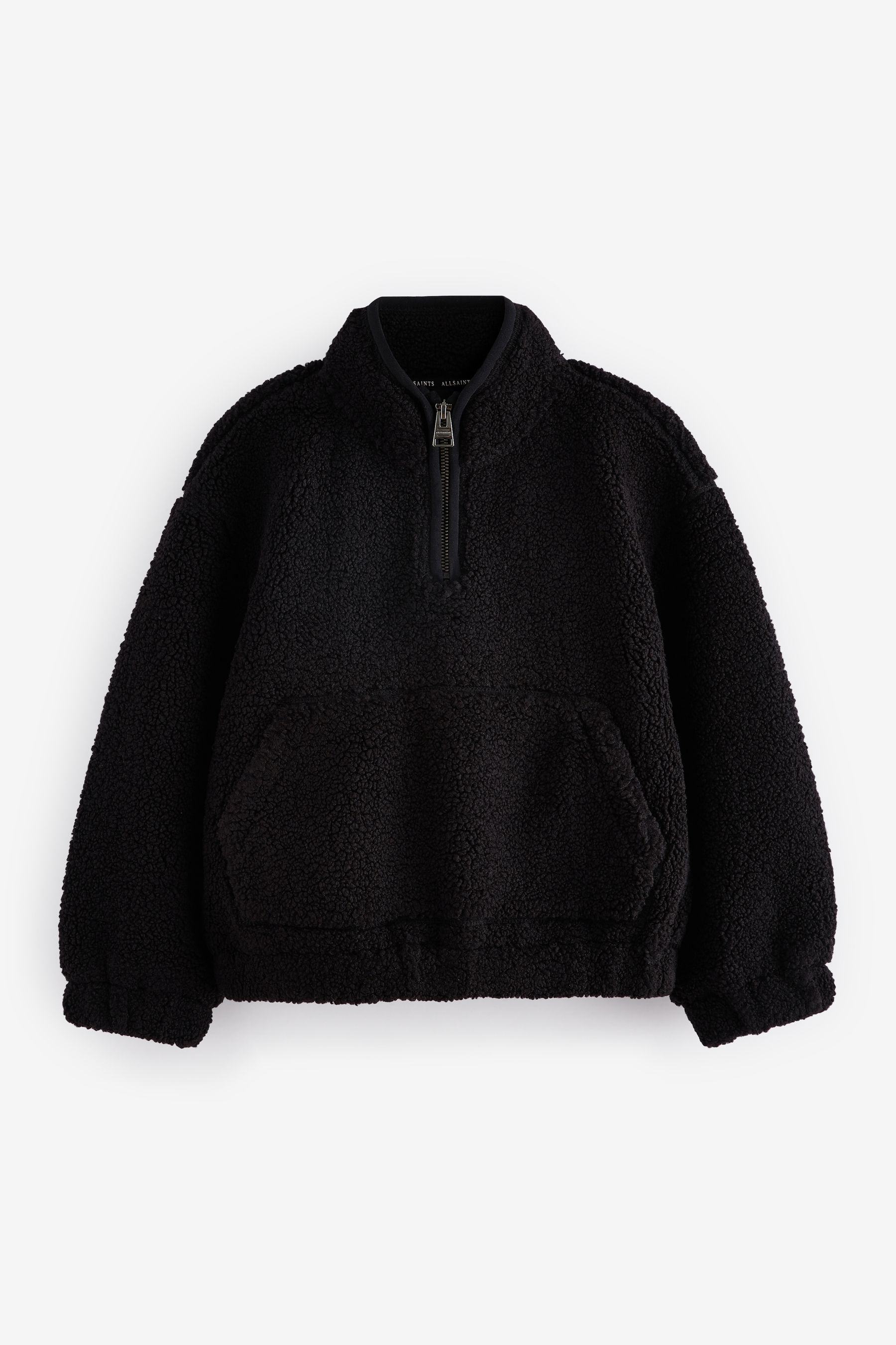 smALLSAINTS Black Boys Underground Fleece Half Zip Jacket