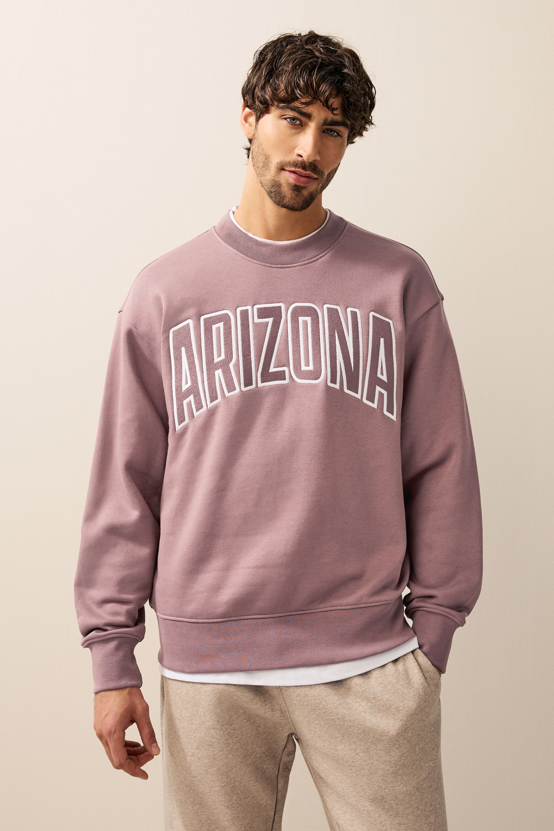 Pink graphic sweatshirt online