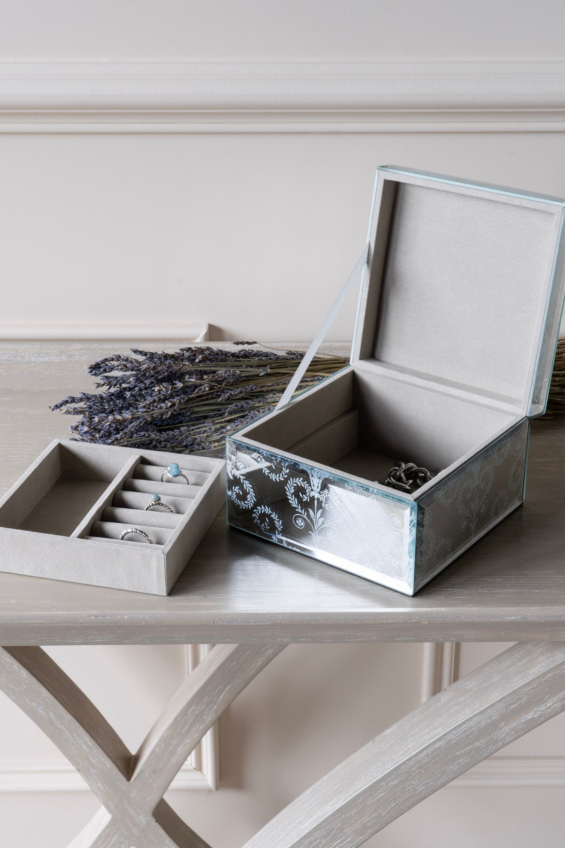 Mirrored jewellery box laura ashley store