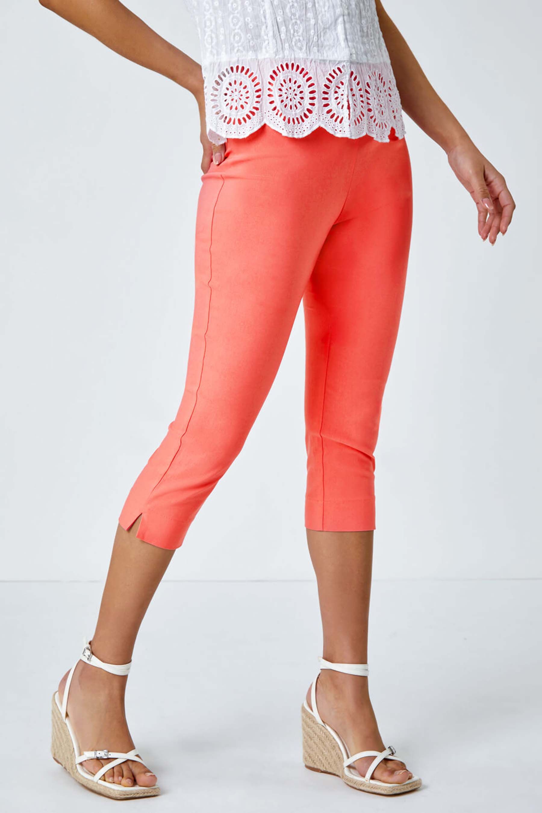 Roman bengaline cropped trousers 2025