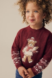 Red Christmas Bear Jumper (3mths-7yrs) - Image 9 of 9