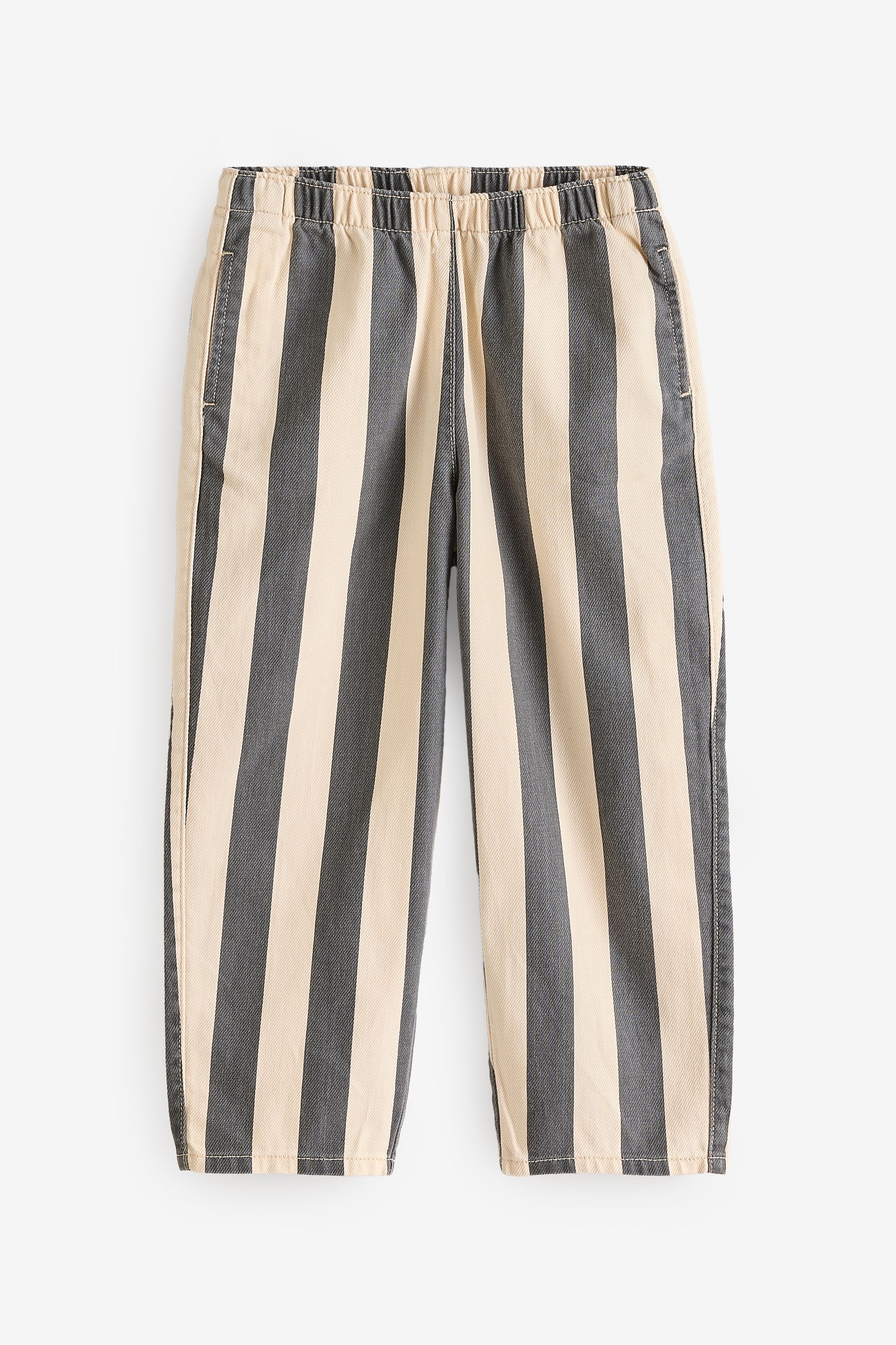 Monochrome striped trousers top