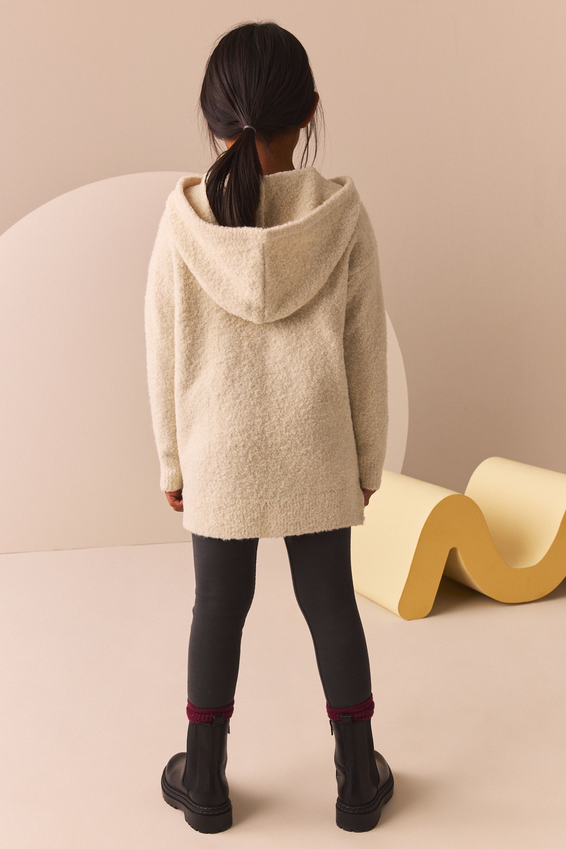 Buy Ecru Hooded Jumper Dress 3 16yrs from the Next UK online shop