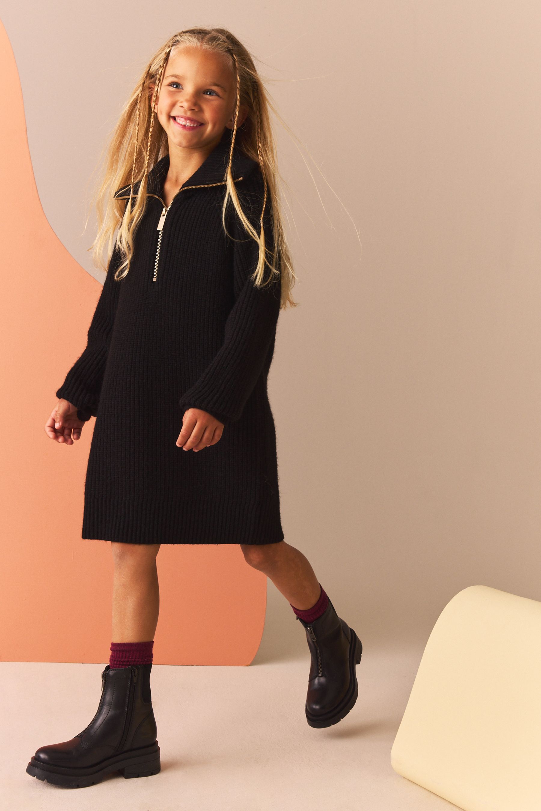 Zip jumper dress sales
