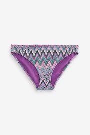 Purple/Green Crochet High Leg Bikini Bottoms - Image 4 of 4