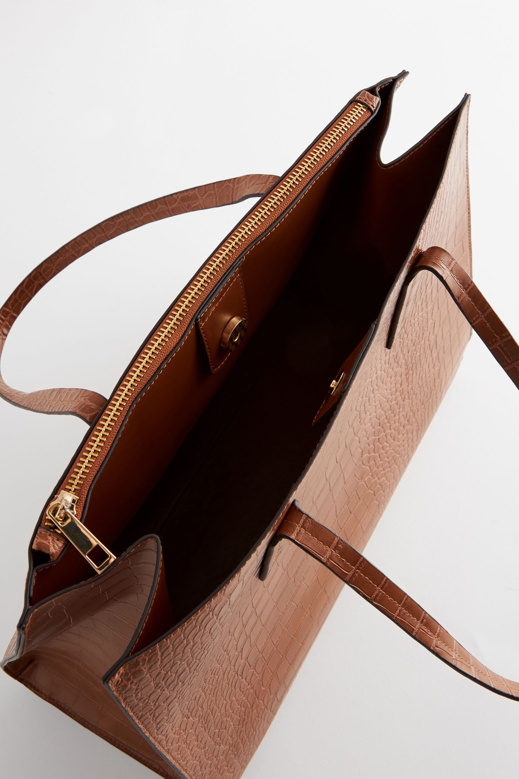Tan brown tote bag discount