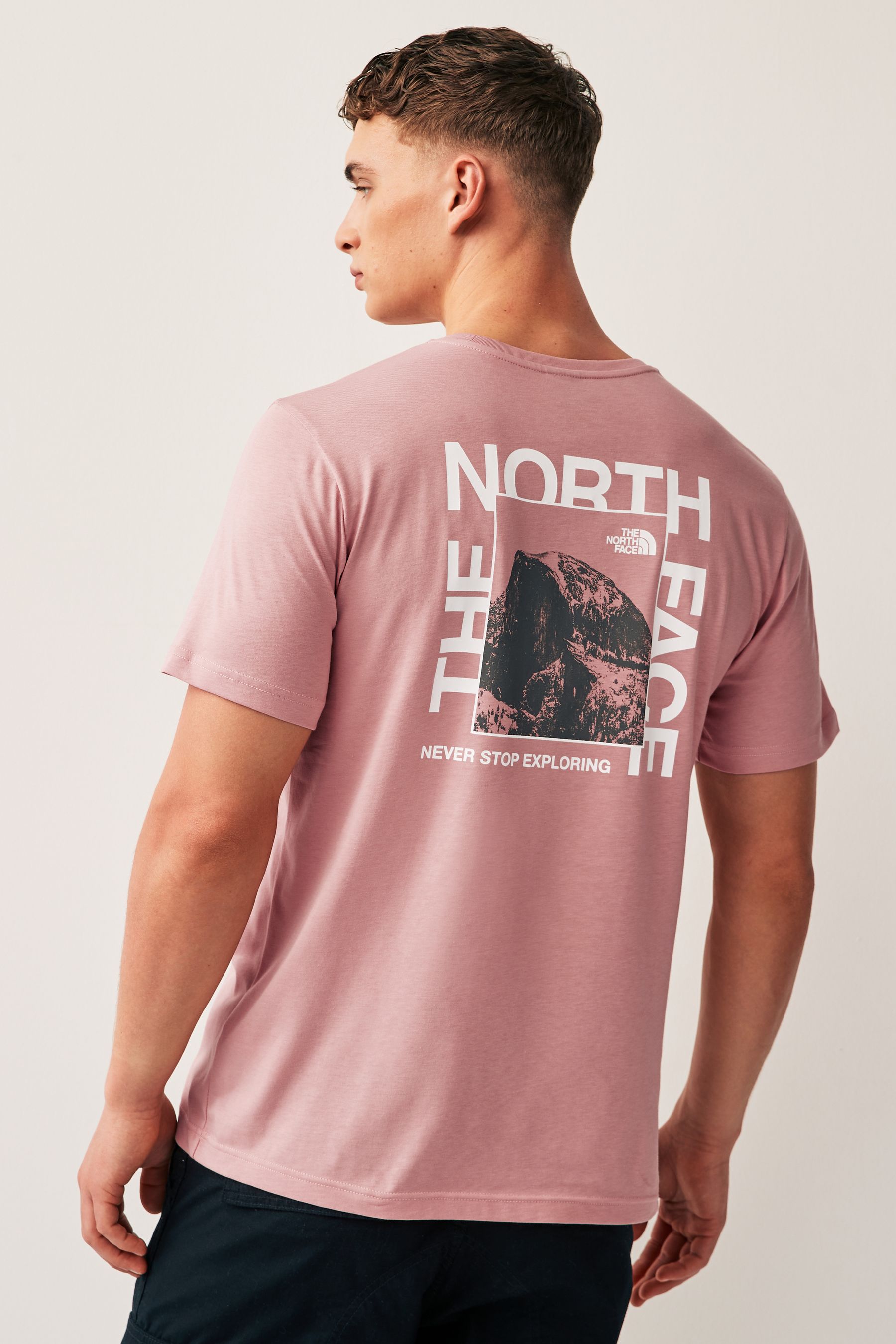 The north face t shirt pink online