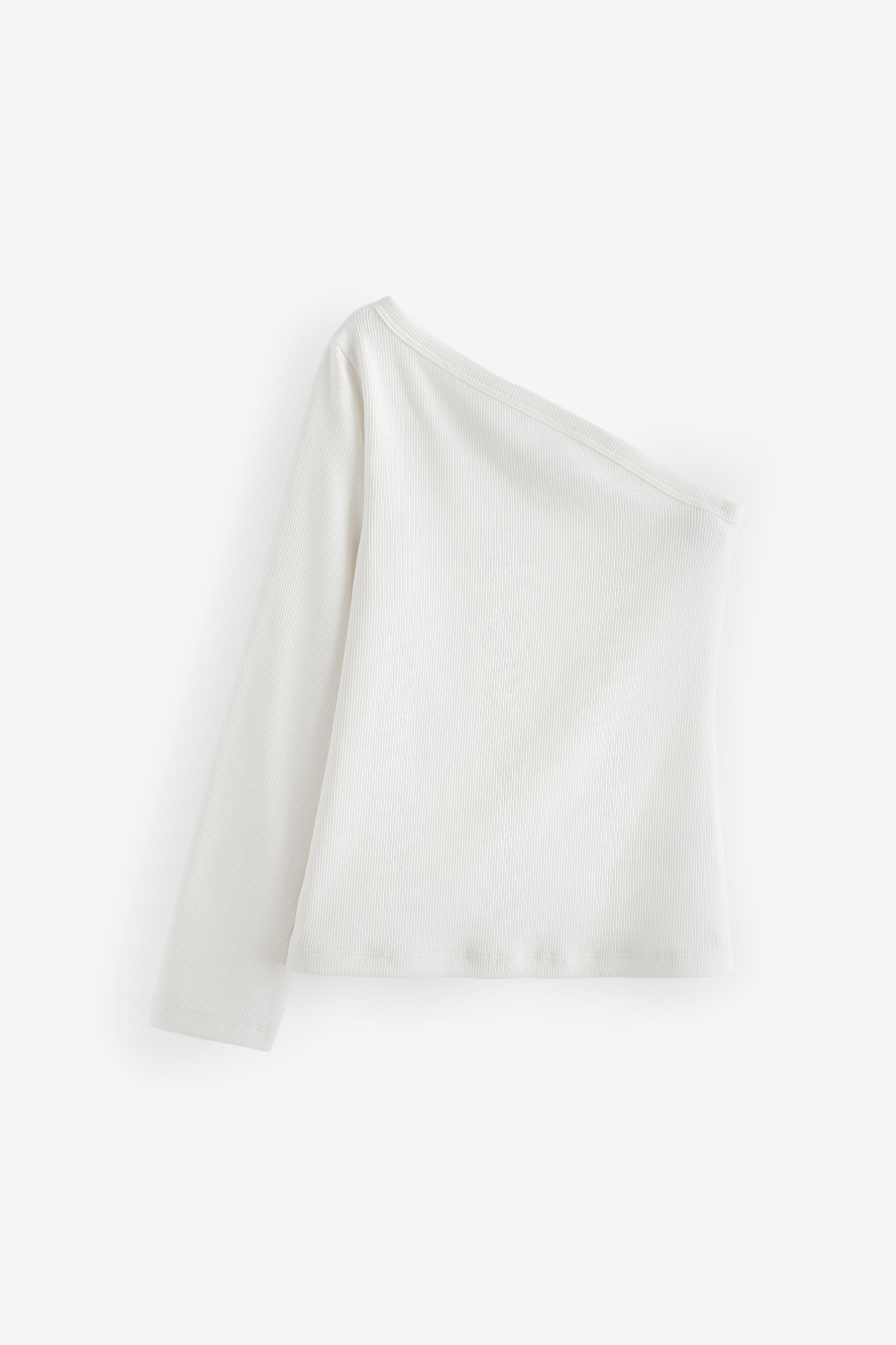 Buy White Long Sleeve One Shoulder Top 3 16yrs from the Next UK online shop