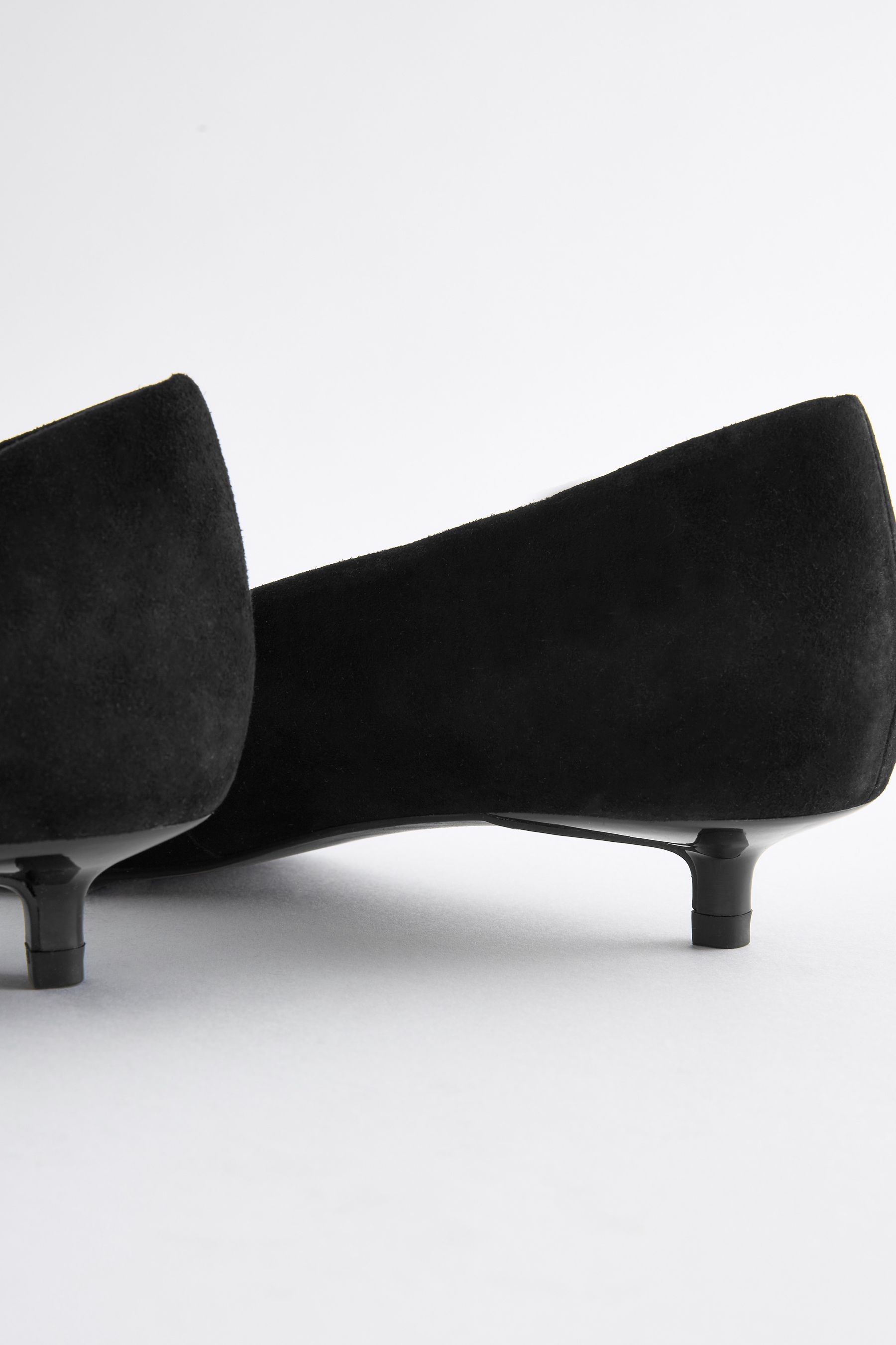 Black kitten heels best sale