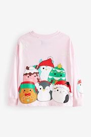 Pink Squishmallows Christmas License 100% Cotton Sweatshirt (5-12yrs) - Image 6 of 8