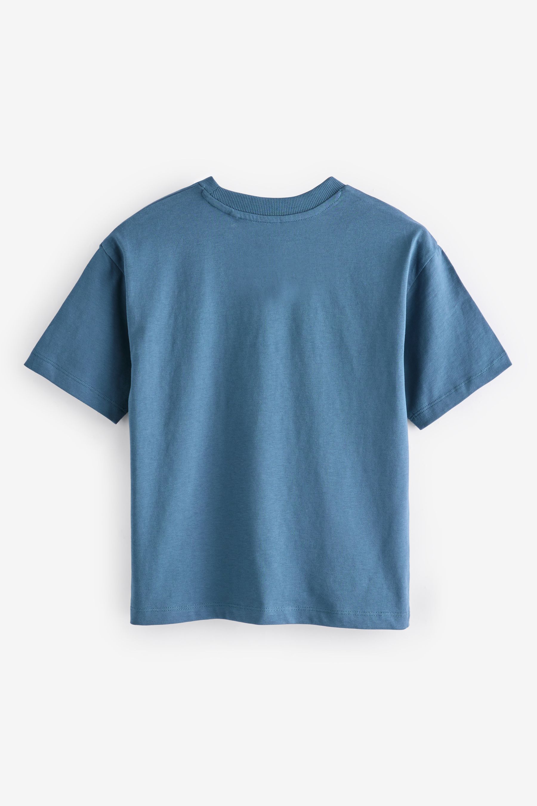 NEXT Mid Blue 100 Cotton Licensed Minecraft T Shirt 3 16yrs 4 Yrs Boys