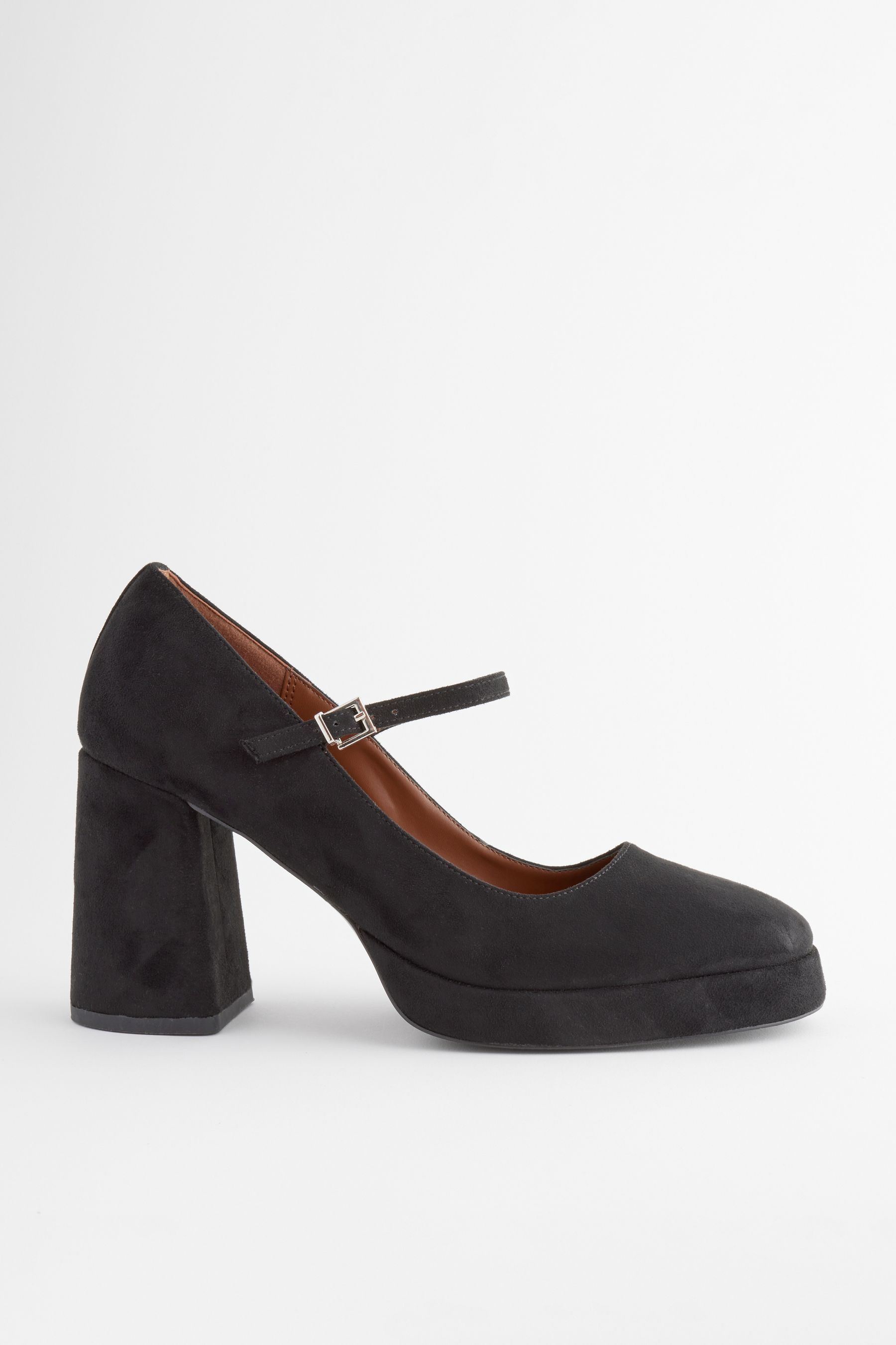 Buy Black Forever Comfort Platform Mary Jane Heels from the Next UK online shop