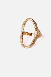 Mint Velvet Gold Tone Open Oval Ring - Image 2 of 3