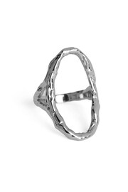 Mint Velvet Silver Tone Open Oval Ring - Image 3 of 3