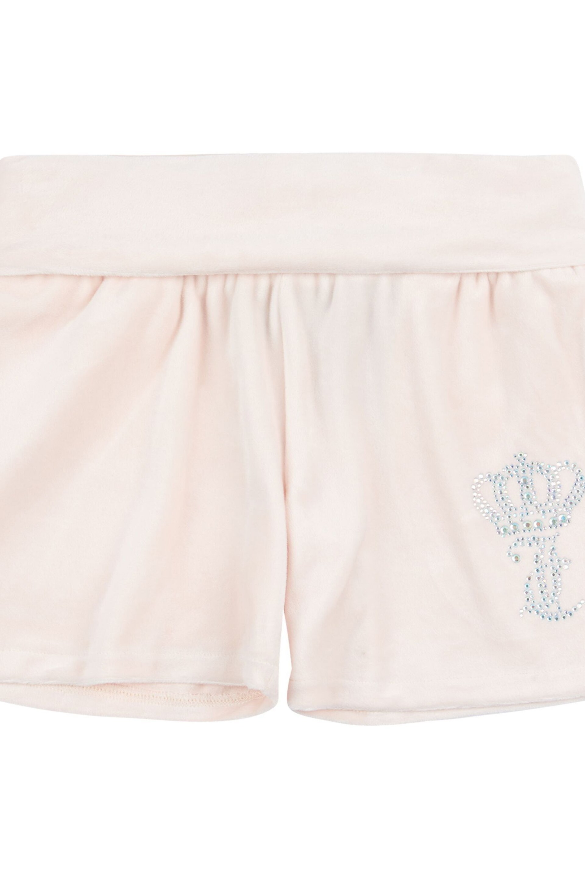 Juicy Couture Girls Deep Waistband Low Rise Pink Shorts - Image 7 of 10