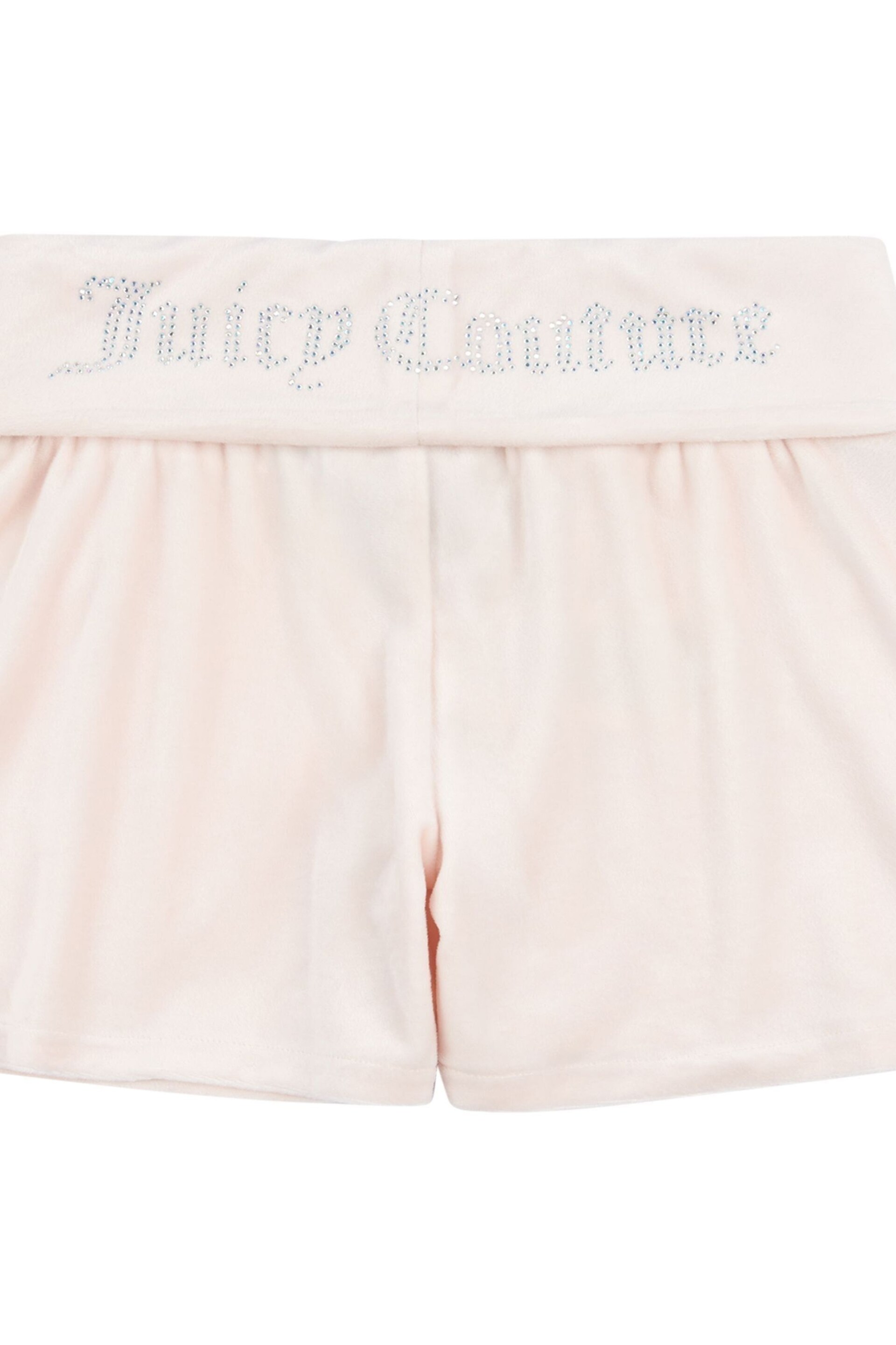 Juicy Couture Girls Deep Waistband Low Rise Pink Shorts - Image 8 of 10