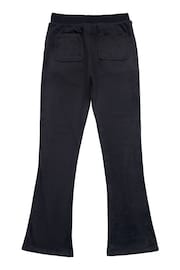 Juicy Couture Black Girls Diamanté Bootcut Joggers - Image 6 of 7