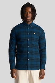 Lyle & Scott Blue Check Flannel Shirt - Image 1 of 5