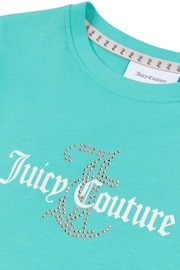 Juicy Couture Classic Fit Girls Diamante T-Shirt - Image 7 of 7