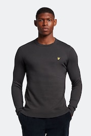 Lyle & Scott Grey Cotton Merino Crew Jumper - Image 1 of 5