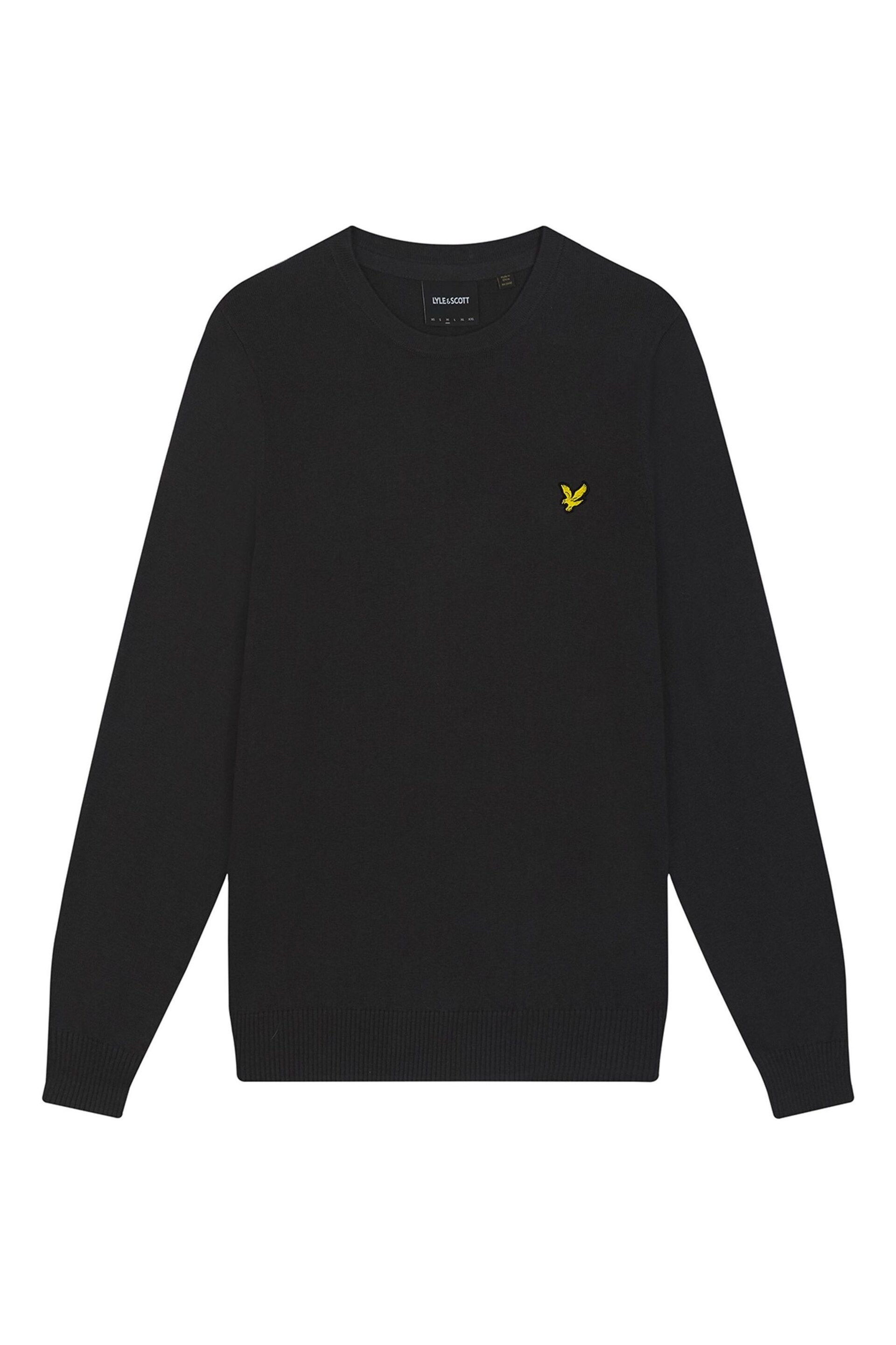 Lyle & Scott Grey Cotton Merino Crew Jumper - Image 5 of 5