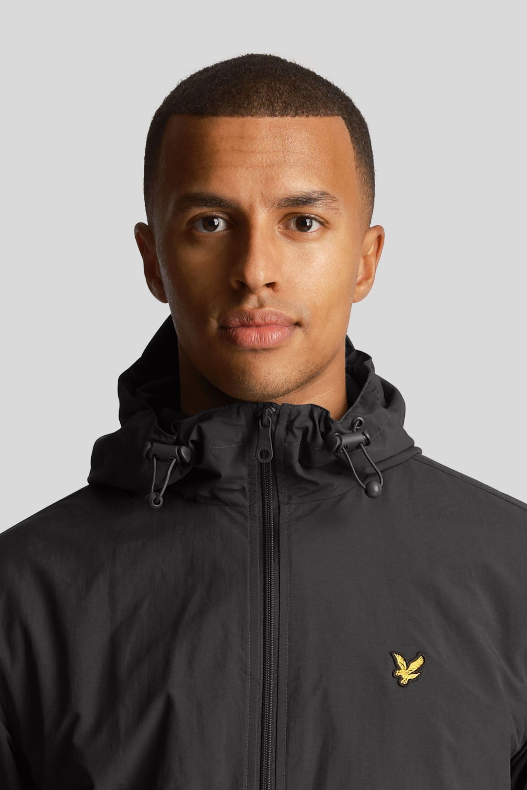 Buy Lyle Scott Grey Zip Through Hooded Jacket from Next Ireland