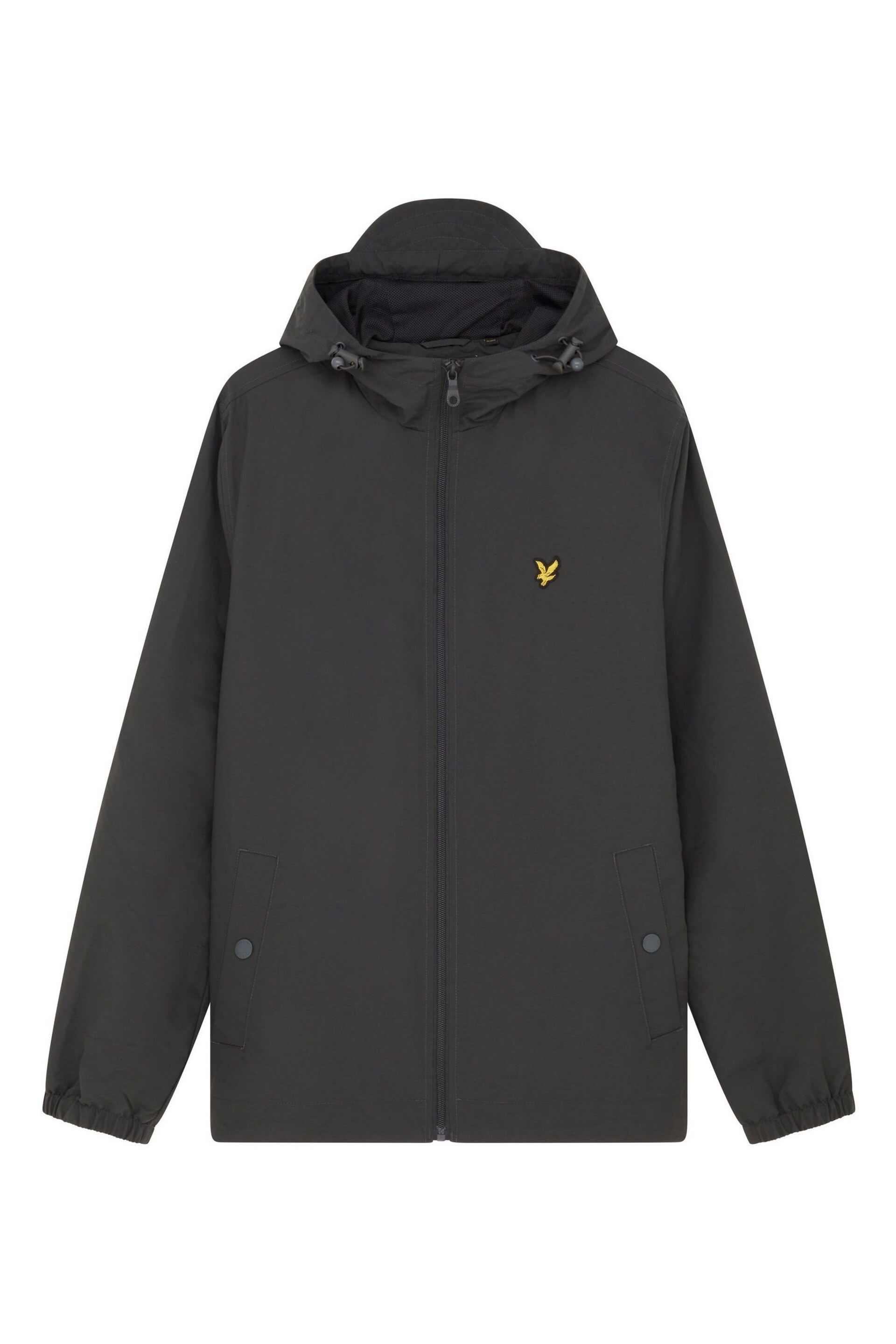 Lyle & Scott Grey Zip Through Hooded Jacket - Image 5 of 5