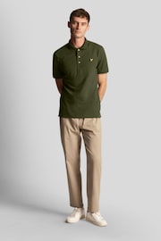 Lyle & Scott Green Plain Polo Shirt - Image 3 of 5