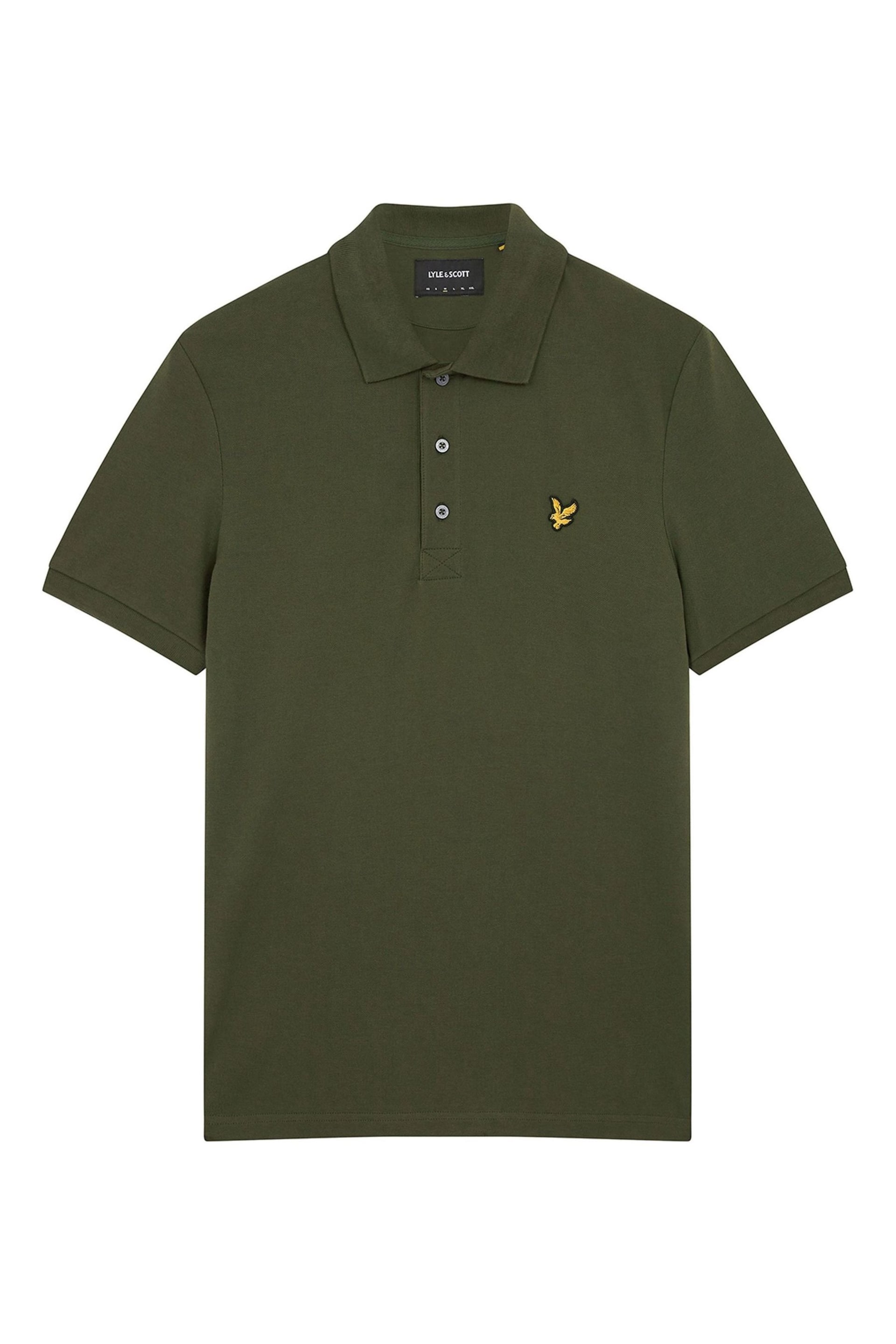 Lyle & Scott Green Plain Polo Shirt - Image 5 of 5