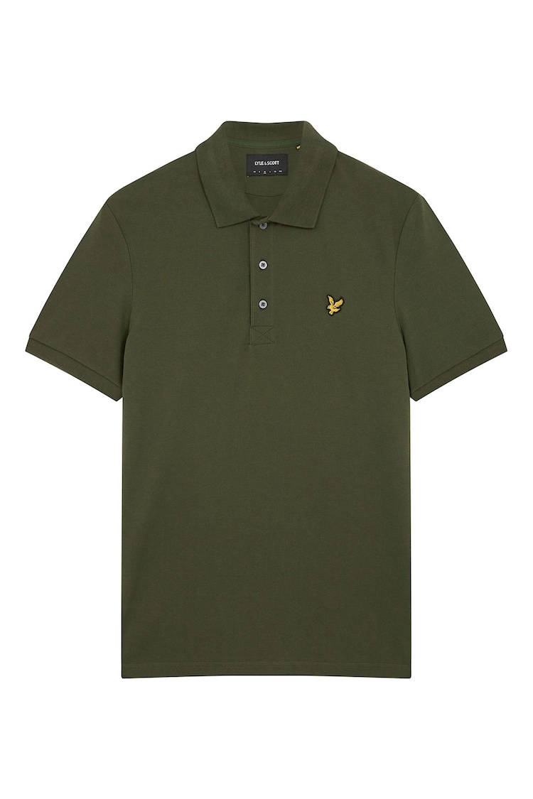 Lyle & Scott Green Plain Polo Shirt - Image 5 of 5