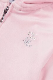 Juicy Couture Diamante Zip Through Cream Hoodie - Image 8 of 8
