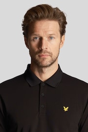 Lyle & Scott Golf Tech Black Polo Shirt - Image 4 of 5