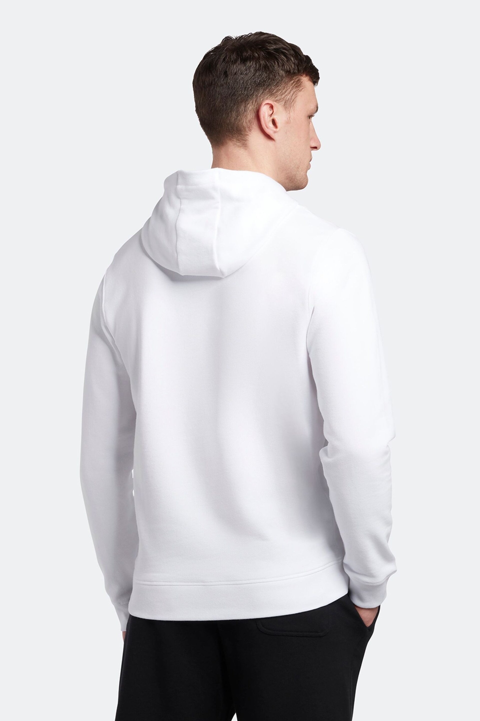 Lyle & Scott Pullover White Hoodie - Image 4 of 9