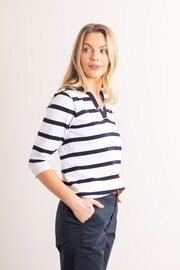 Lakeland Clothing Mae Knitted Collared White Jumper - Image 5 of 7