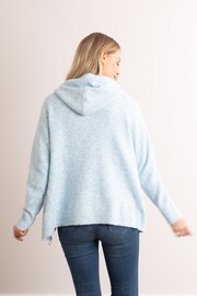 Lakeland Clothing Blue Sana Knitted Hoodie - Image 2 of 7