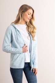 Lakeland Clothing Blue Sana Knitted Hoodie - Image 4 of 7