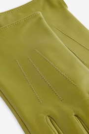 Lime Green Leather Gloves - Image 5 of 6