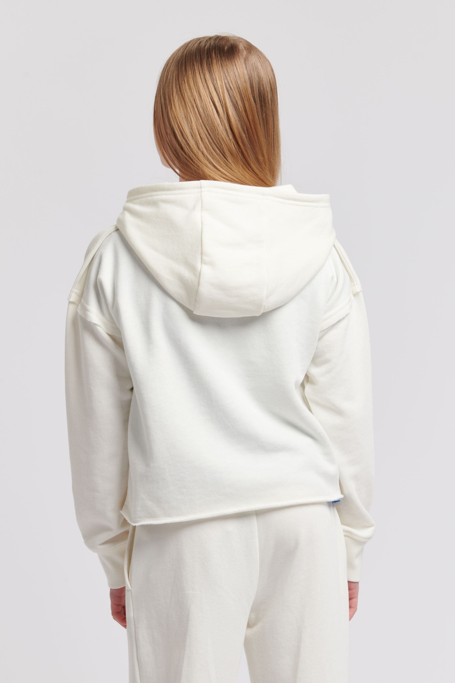 Jack Wills Loose Fit Girls Repeat Logo 100 Cotton White Hoodie
