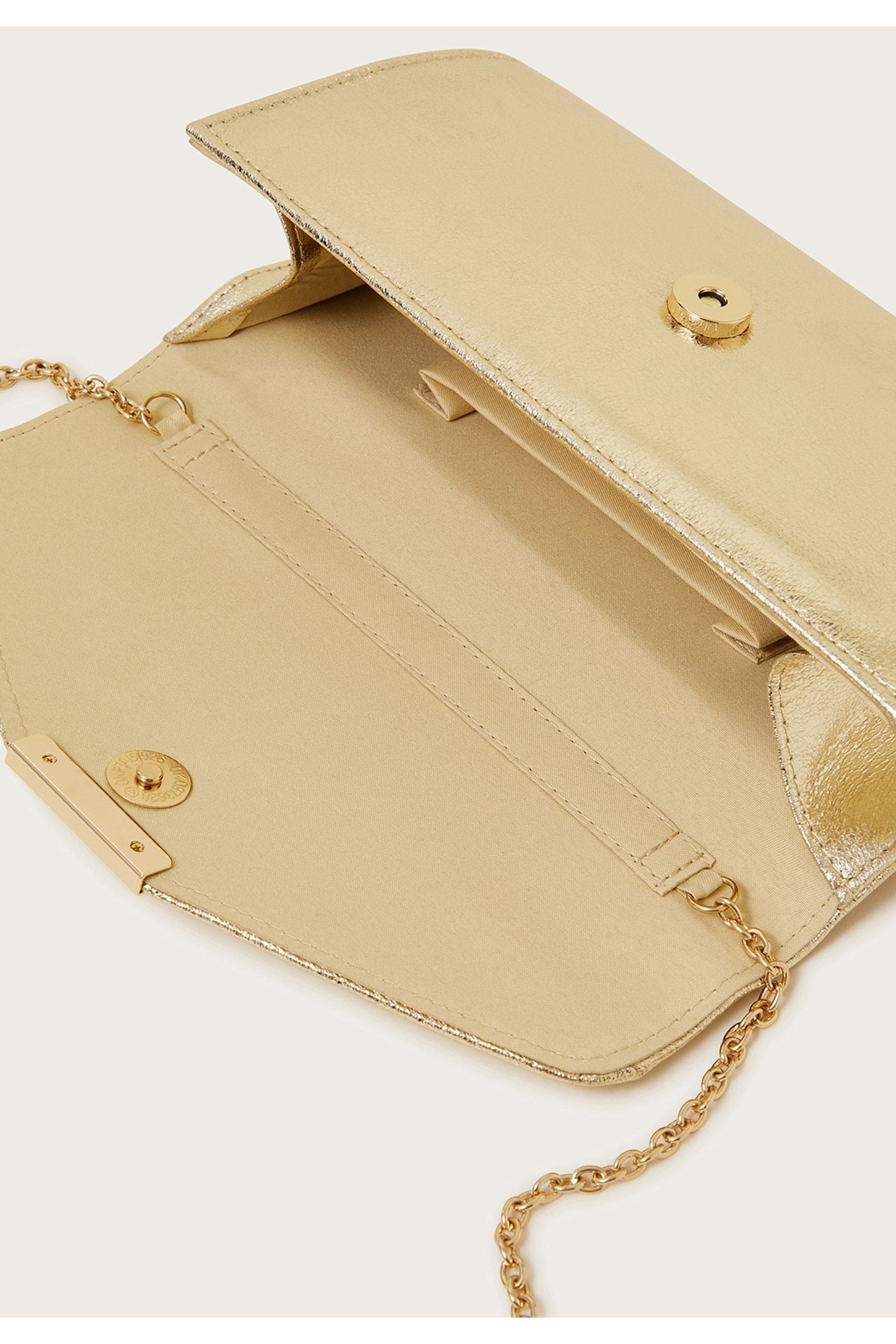 Buy Monsoon Gold Clutch Bag from Next Luxembourg