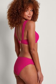 Monsoon Pink Maria Ribbed Bikini Top - Image 3 of 5