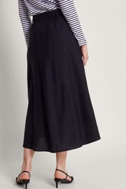 Monsoon Black Belted Midi Skirt - Image 2 of 5