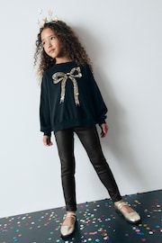 Black Coated Jeggings (3-16yrs) - Image 2 of 6