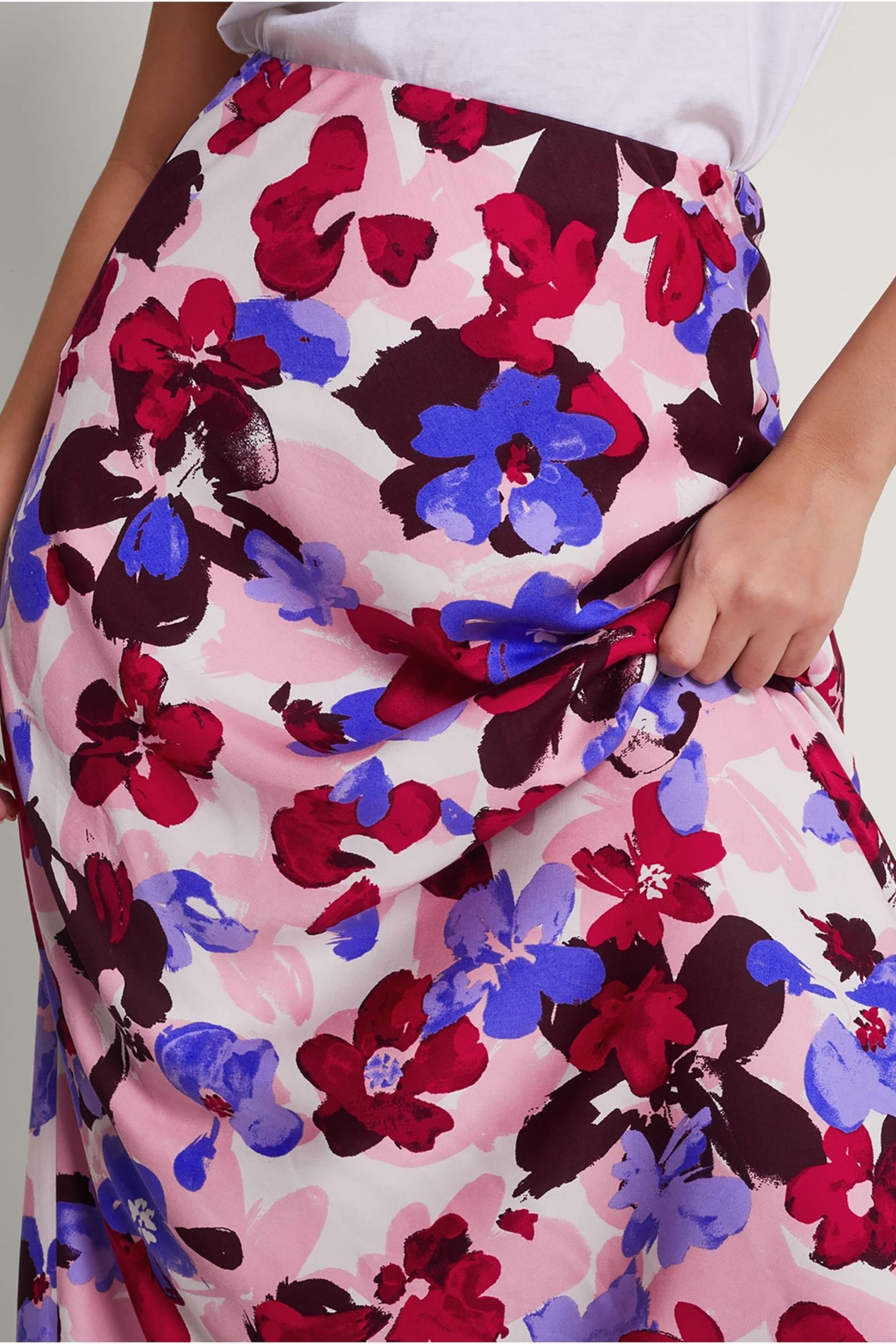 Monsoon Vittoria Floral Print Skirt - Image 4 of 5