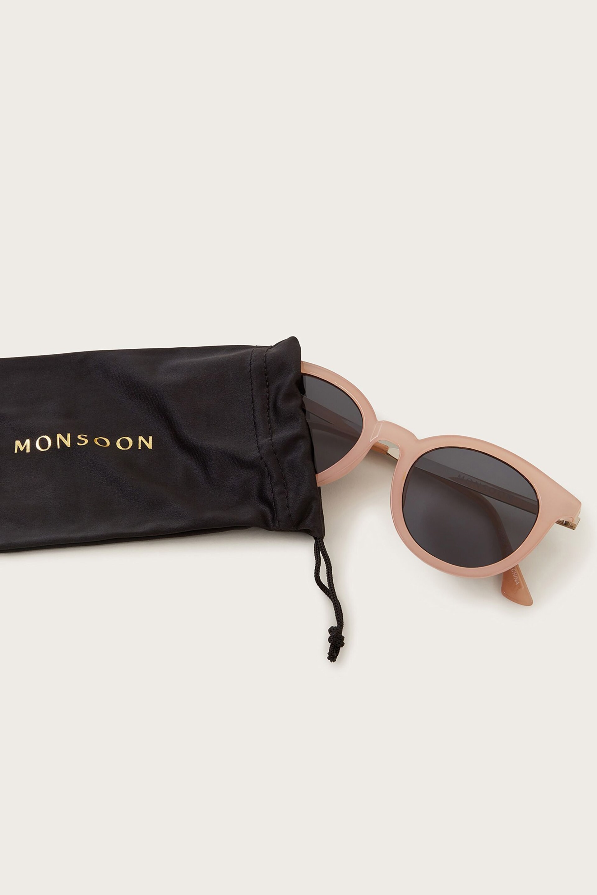 Monsoon Pink Colourblock Frame Sunglasses - Image 2 of 2
