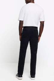 River Island Black Laundered Chino Trousers - Image 3 of 4