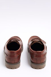 River Island Brown Leather Boat Shoes - Image 3 of 4