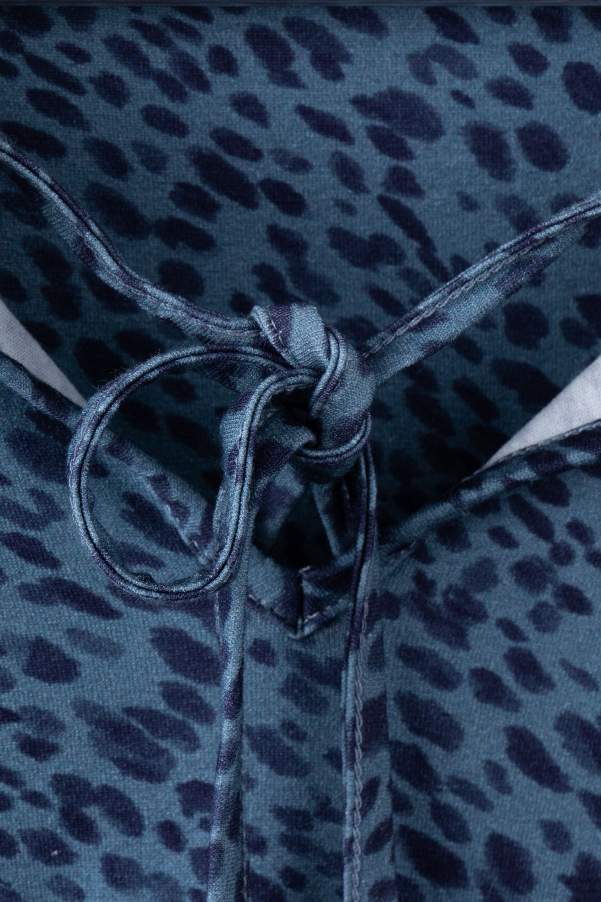 Lakeland Clothing Blue Martha Tie Neck Jersey Top - Image 4 of 4