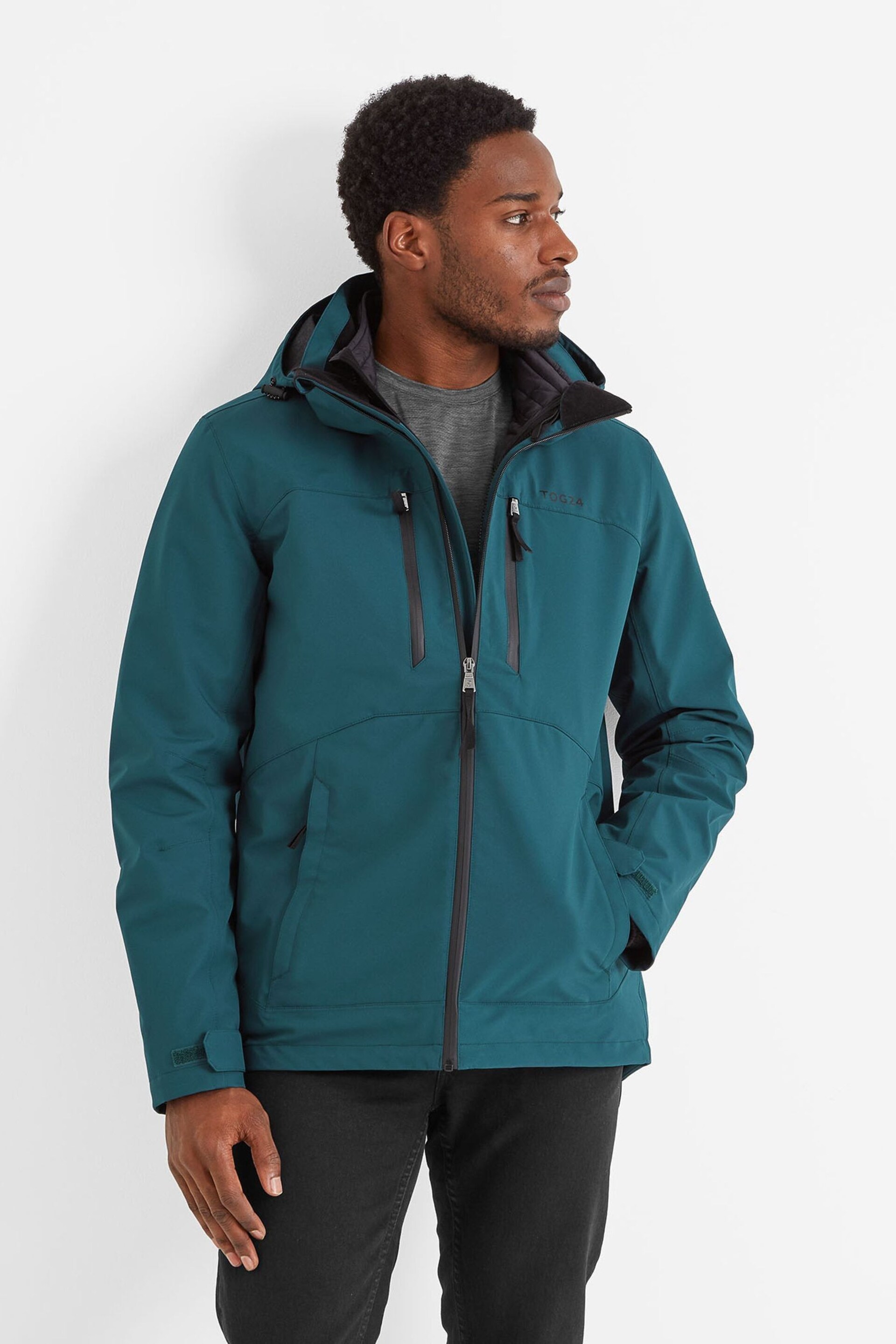 Tog 24 Green Denton Waterproof 3-In-1 Jacket - Image 2 of 7