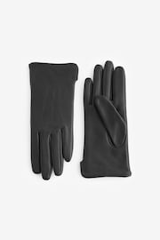 Black Leather Gloves - Image 3 of 4