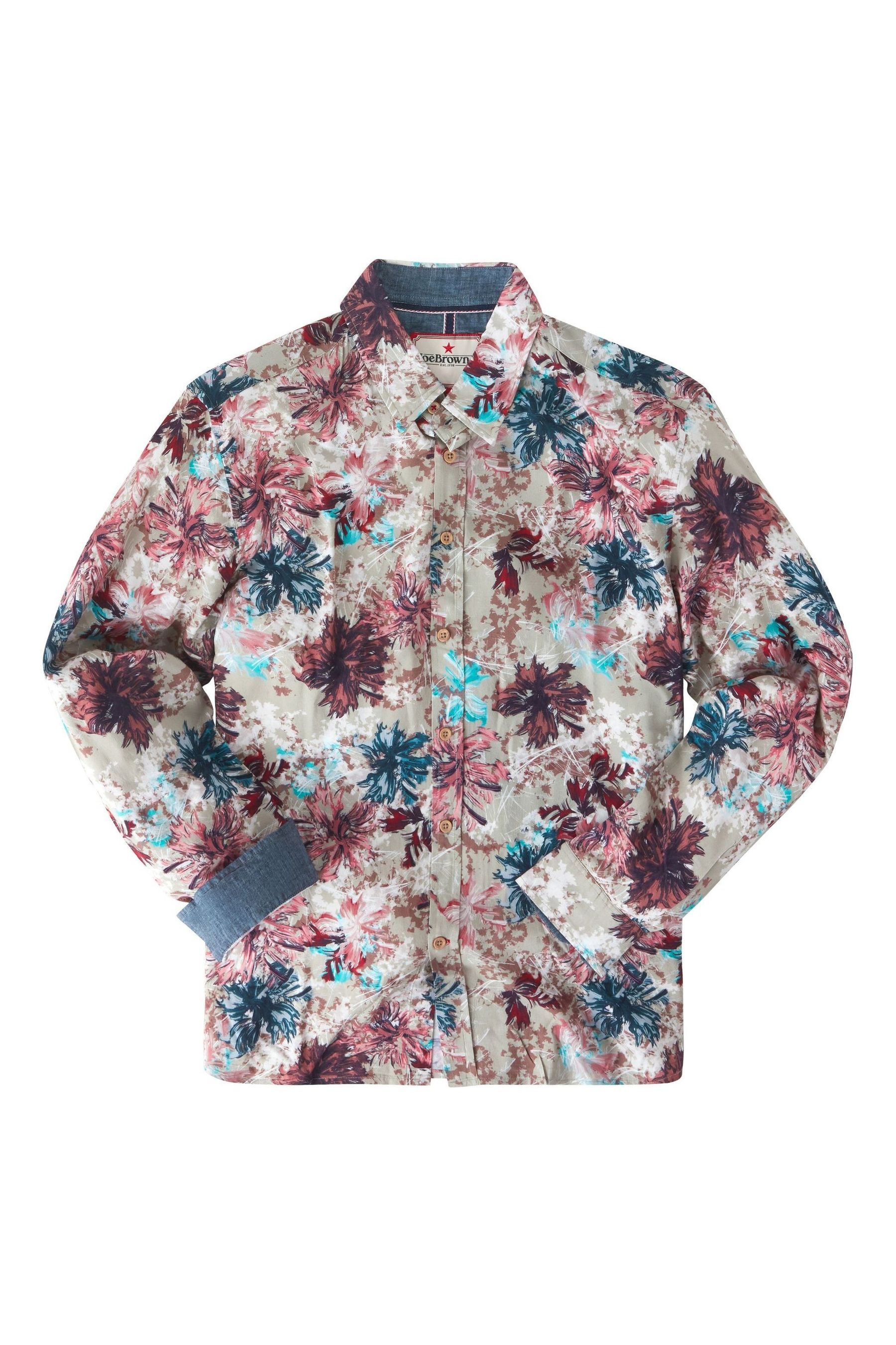 Buy Joe Browns Pink Feather Floral Print Long Sleeve Shirt from Next Luxembourg